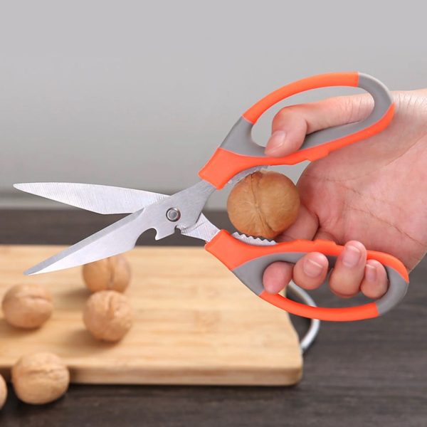 Multifunction Kitchen Scissors Heavy Duty Food Shears For Chicken Meat Vegetable Fish Herb Poultry Stainless Steel Cooking Scissors With Comfortable Handle